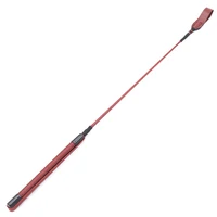 66CM Riding Crop PU Leather Whip Premium Quality Red Leather Crops Equestrianism Horse Whips 1