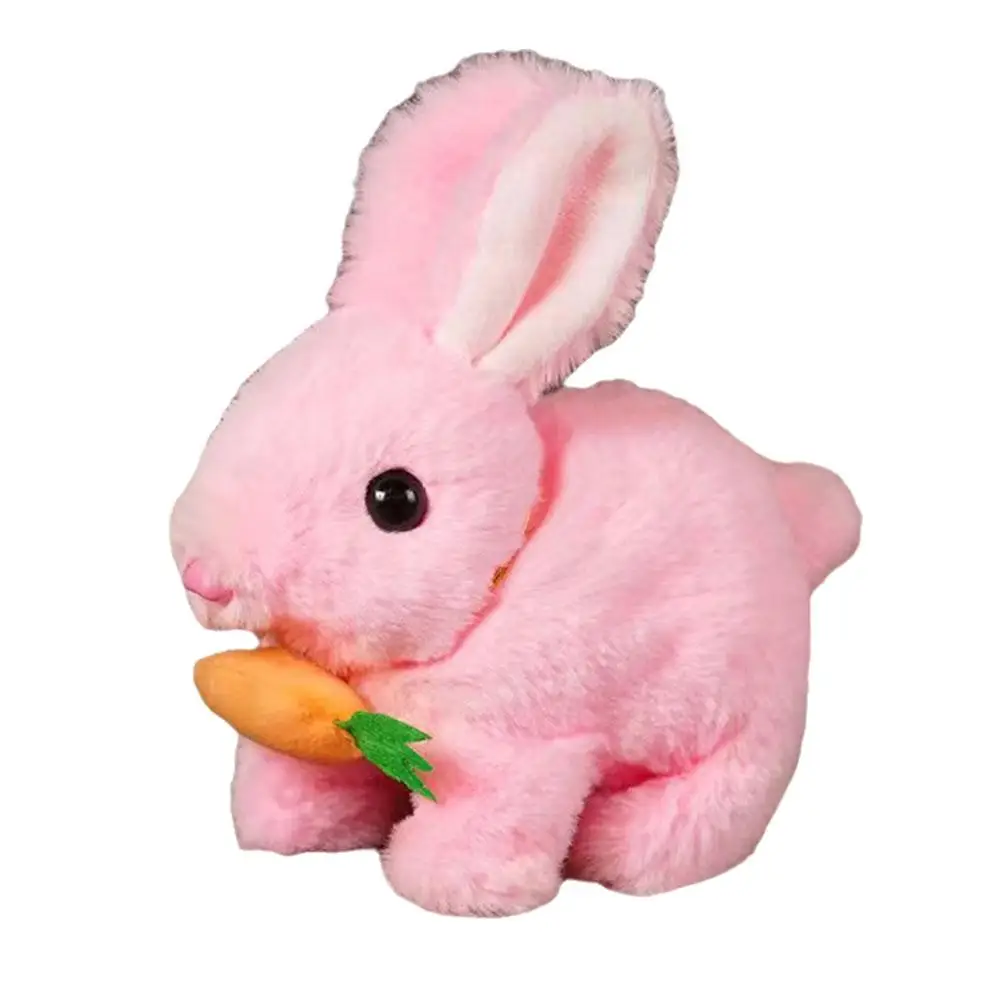 Electronic Pet Toys Plush Electric Rabbit Simulation Gifts Rabbit Long Plush Shaking Walk Toys Talk Children's Can Hair Ear P6L6