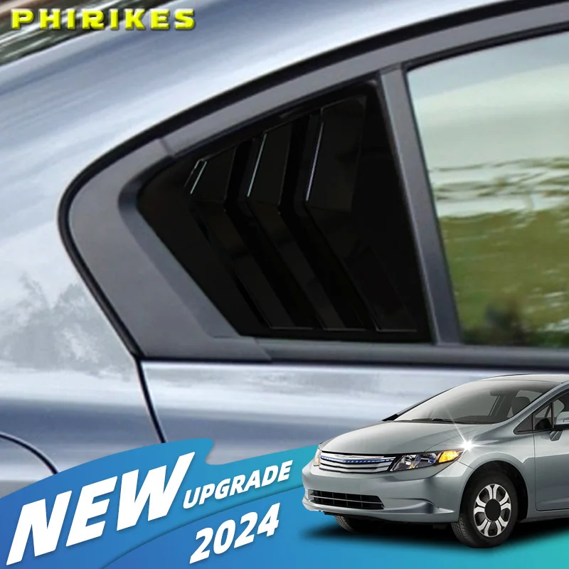 

Декоративные треугольные наклейки на заднее стекло автомобиля для Honda Civic 9 2011-2015