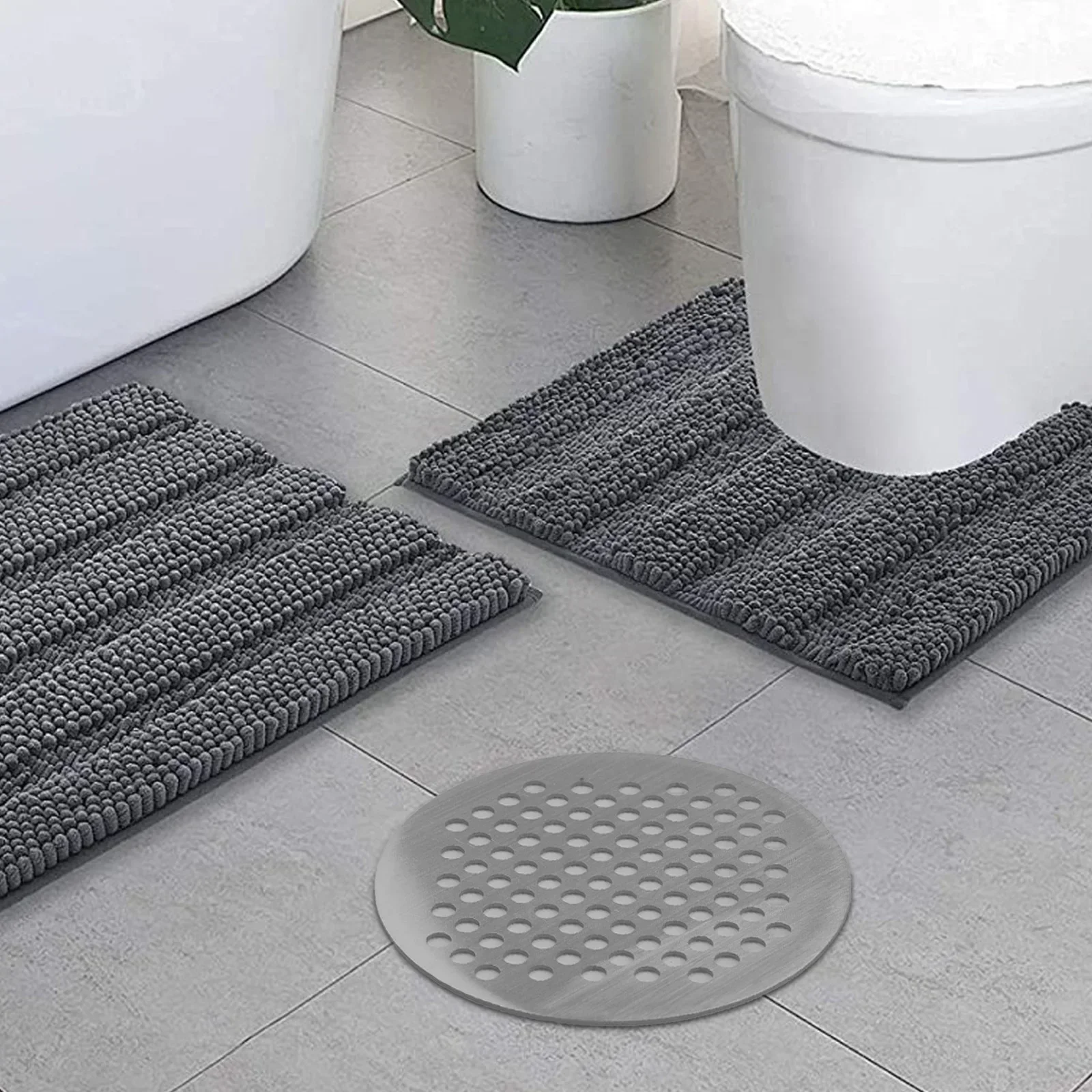 Sink strainer hair drain catcher shower drain cover 1 pc 6-16cm 304 stainless hair filter floor drain pad tool bathroom accessories shower drain cover drains cover sink strainer