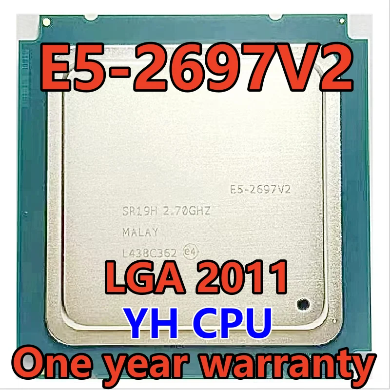 

E5-2697v2 E5 2697v2 E5 2697 v2 E5-2697 V2 SR19H 2.7 GHz Used Twelve-Core Twenty-four-Thread CPU Processor 30M 130W LGA 2011