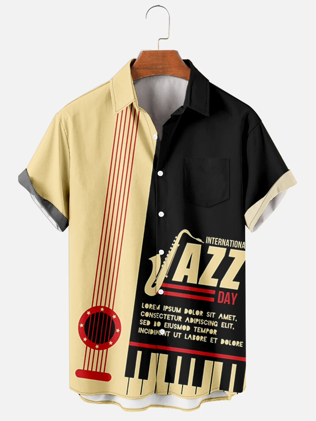 2022 popular thin men's short-sleeved T-shirt 3D digital printing creative elements striped new cross 13 loose shirt |