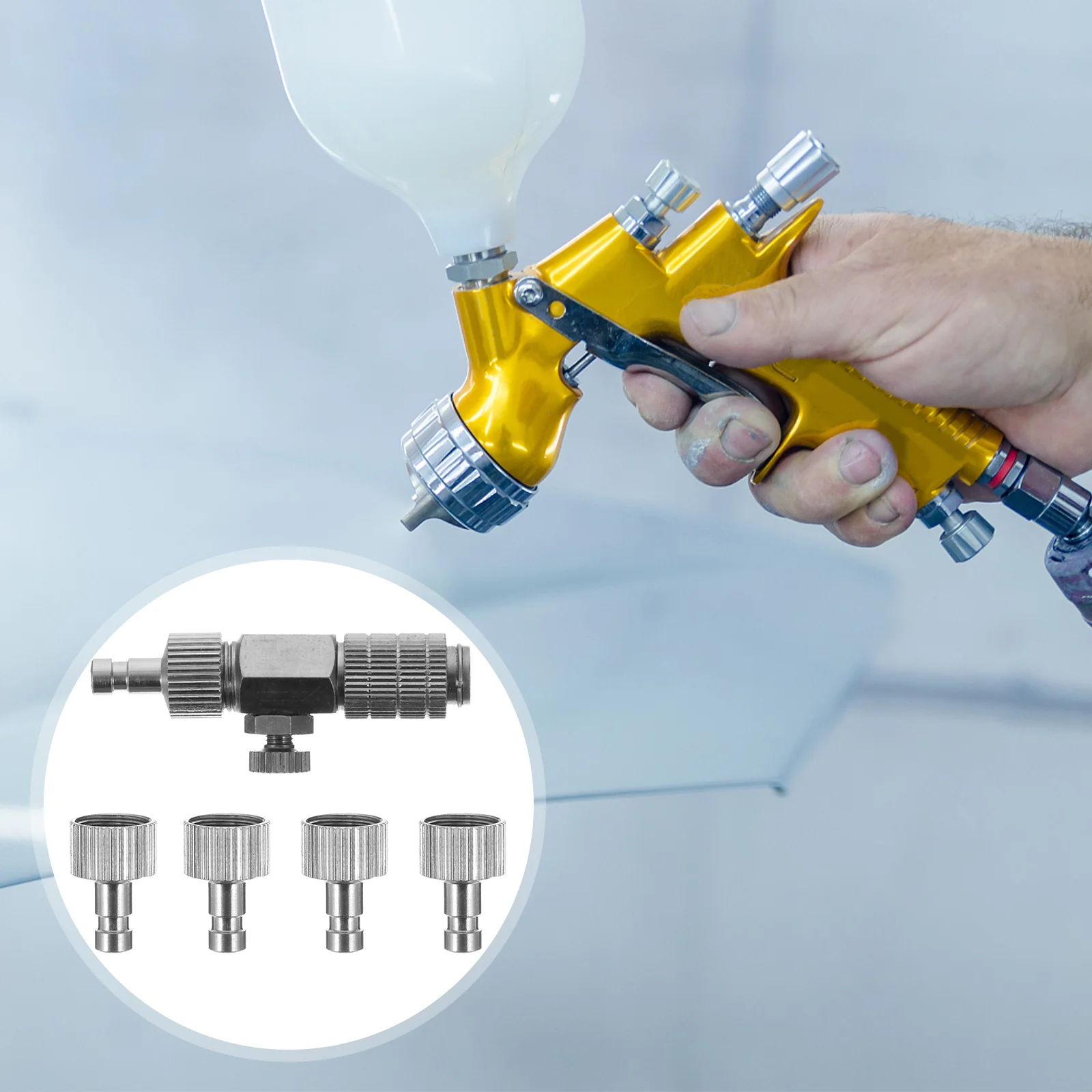 

Переходник для быстрого соединения шлангов и труб Airbrush