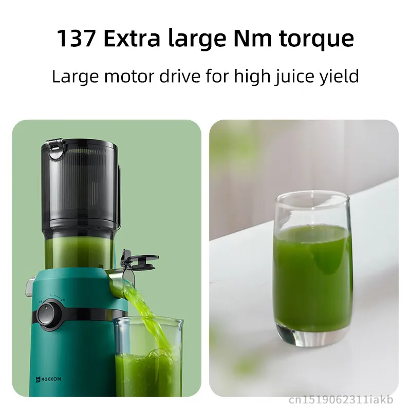Large Caliber Original Juice Machine Residue Separation Household Low-Speed Fruit Vegetable Multi-Function Juicer Electric Juice 5