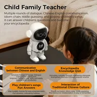 AI Smart Robot for Kids WiFi Bluetooth Speaker Interactive AI Smart Educational Robot Companion with APP for Learning Home 1