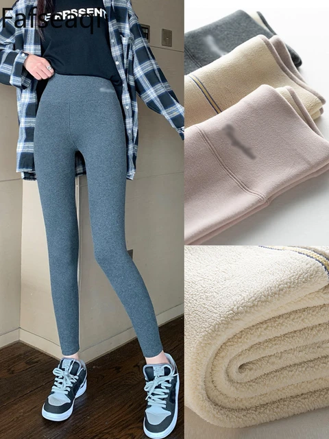 Women's Winter Leggings Thermal Velvet Cotton Slimming Tights with