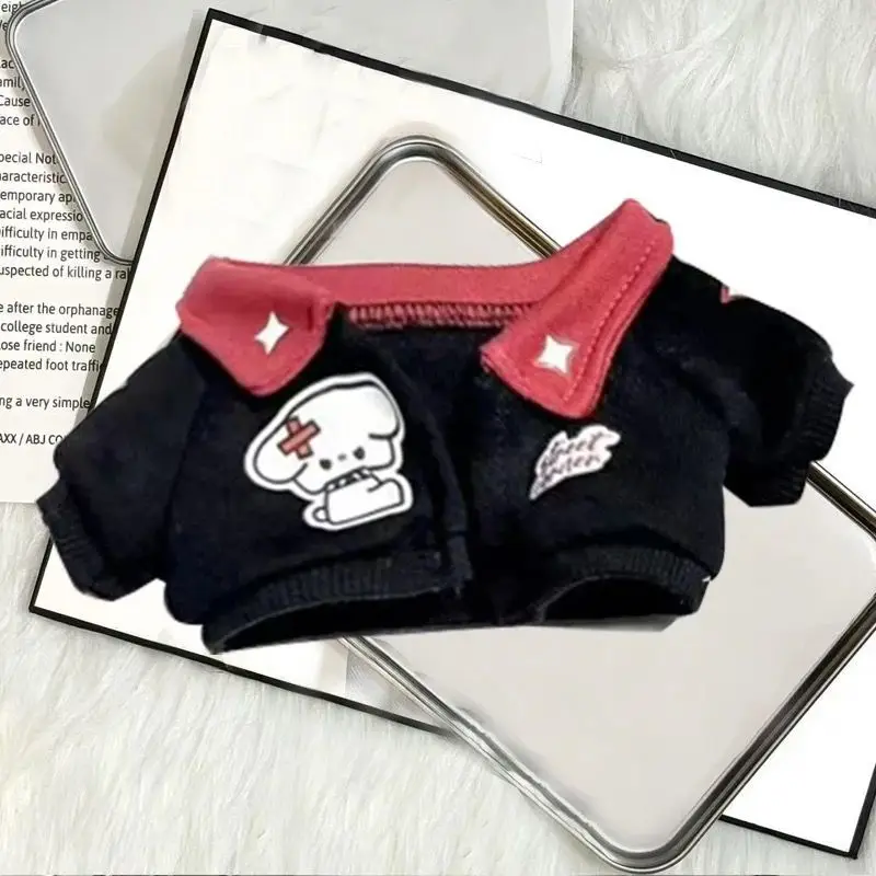 Conjunto de Ropa para Muñecas de 20 cm, Adorable Atuendo de Peluche Retro Americano, Ropa Intercambiable para Muñecas de