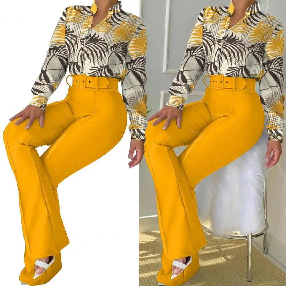 

Washable 1 Set Unique Creative Good Woven Girls Pants Wrinkle-resistant Women Tops Wide Application for Daily Wear