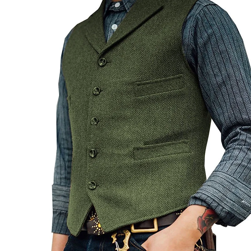 thumbnail image 1 of Chaleco de hombre primavera y otoño Casual versión coreana moda nueva Slim Fit abrigo de una botonadura chaleco camiseta sin mangas, 1 of 5