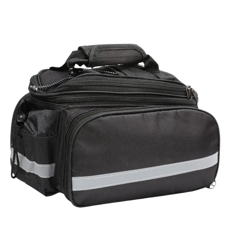 Housse étanche Pour Batterie De Vélo électrique – Toile Noire, Bande Réfléchissante, Poche De Rangement – 44 X 18 X 13 Cm