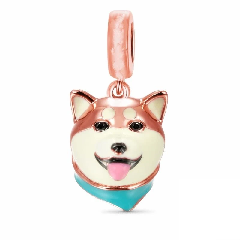 Hot Sale Lovely Labrador Dalmatian Dog Wolf Pendant Trinket Charm Bead Fit Original Silver 925 Necklace Bracelet DIY Jewelry 3