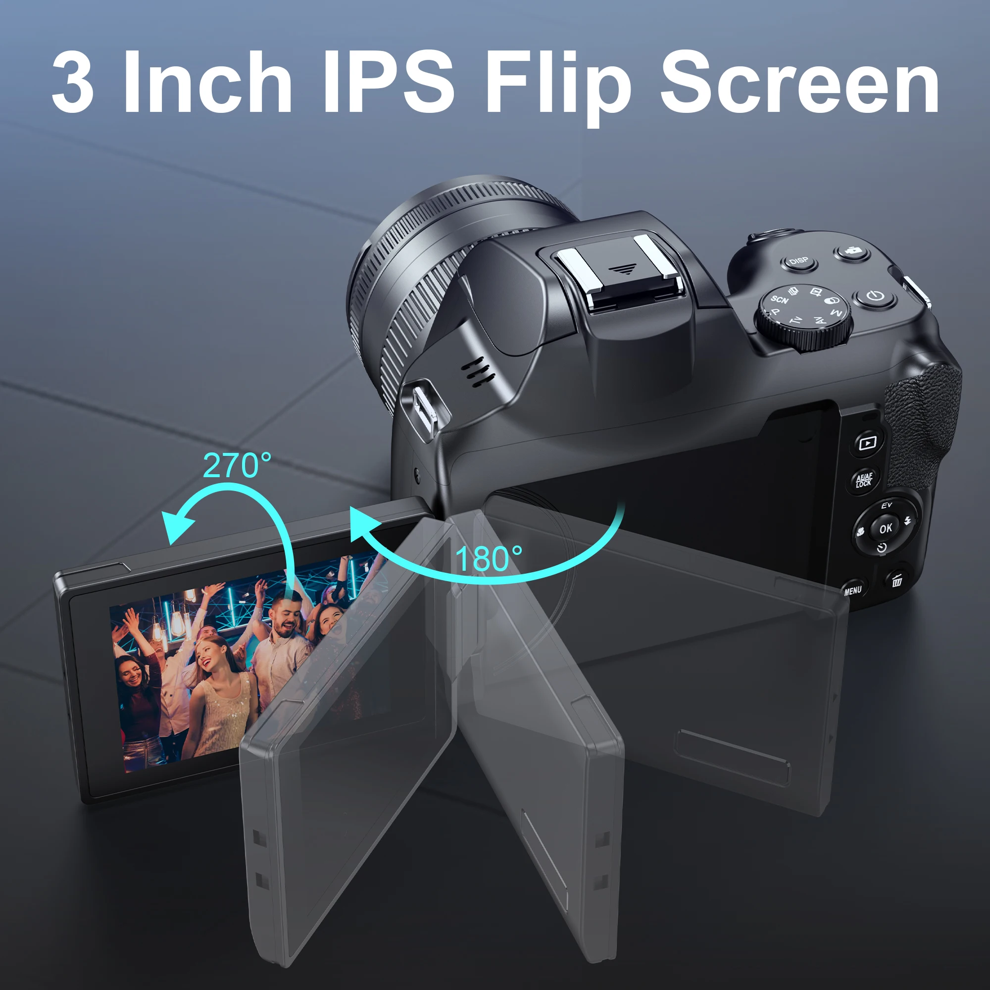 4K 72MP Vlogging Camera with 12X Optical Zoom 3