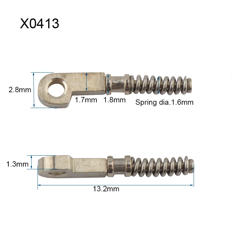 100PCS Eyeglasses Spring Hinge For Repairing Broken Eyeglass Flex Temples Broken Spring Replacement Part NEW 3