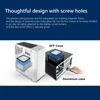 8-14cm Magnetic Frame Dust Filter Dustproof Mesh Cover Net Guard with Hole for PC Computer Case Cooling Fan Power Supply 5
