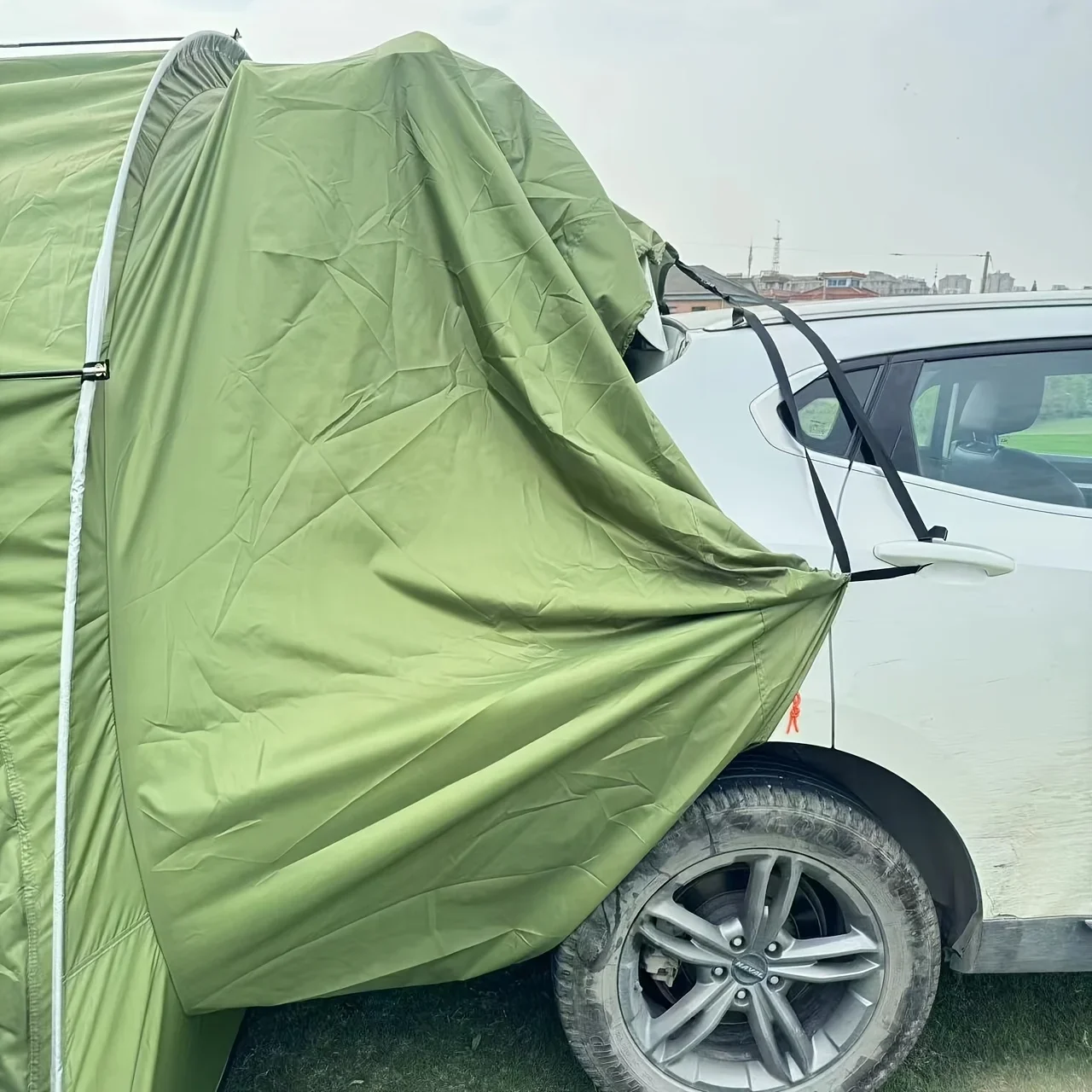 Outdoor camping car tail tent self-driving overnight umbrella quick opening car canopy upgrade large canopy with screen window