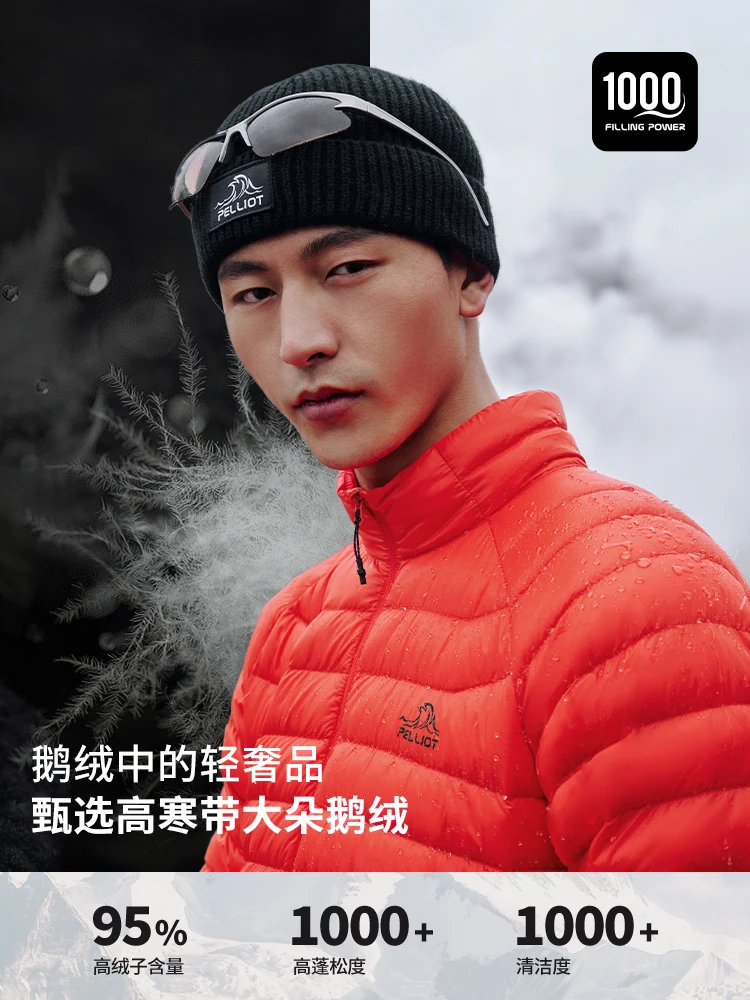 Pelliot Men Jackets waterproof windbreakers 98% Whitegoose down Jackets Casual Portable winter Coat warm Down Parkas