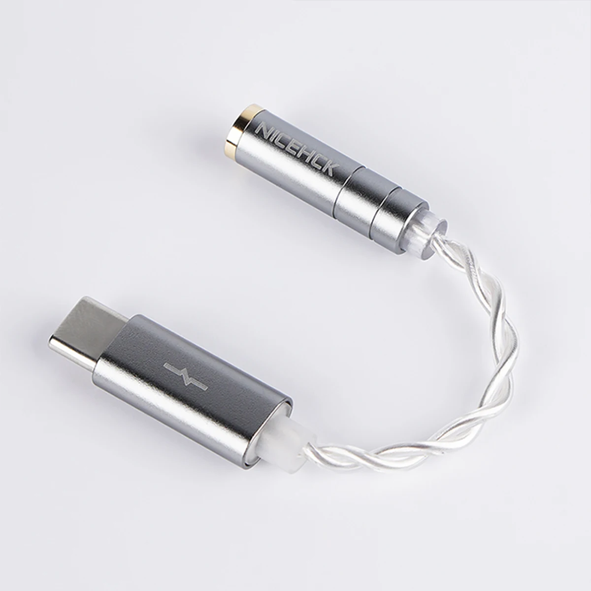 NiceHCK NK1 C 타입에서 3.5mm 무손실 HiFi 휴대용 디지털 오디오 디코딩 케이블, CX31993 칩 OCC 및 실버 도금 OCC 혼합 와이어