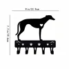Greyhound Key Holder & Dog Leash Hanger: Decorative Iron Craft for Wall-Mounted Hooks Organizer in Home 4