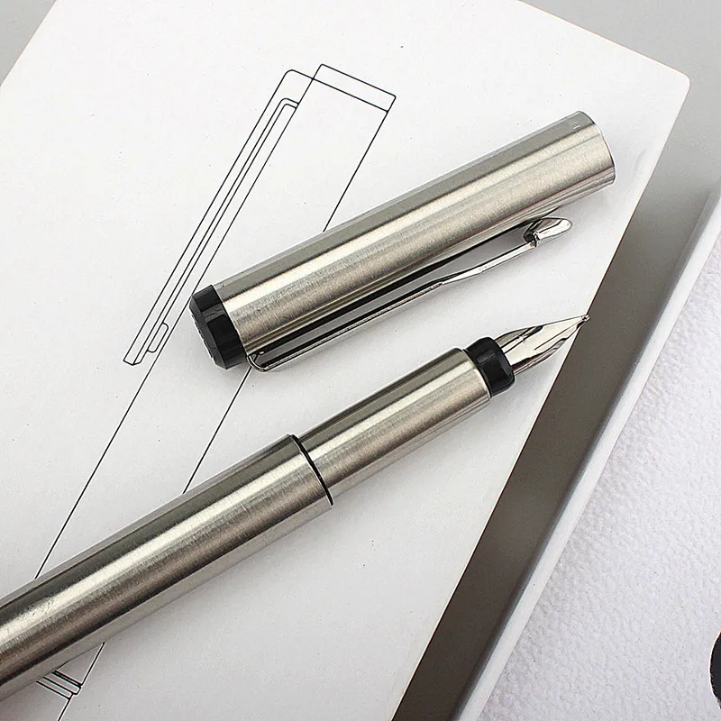 モンブラン 万年筆（ステンレス ゴールドトリム） ステンレス鋼の