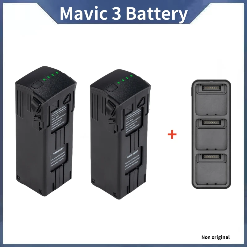 Batterie intelligente pour DJI Mavic 3 Pro avec autonomie longue durée 5000mAh, posée sur une surface blanche.