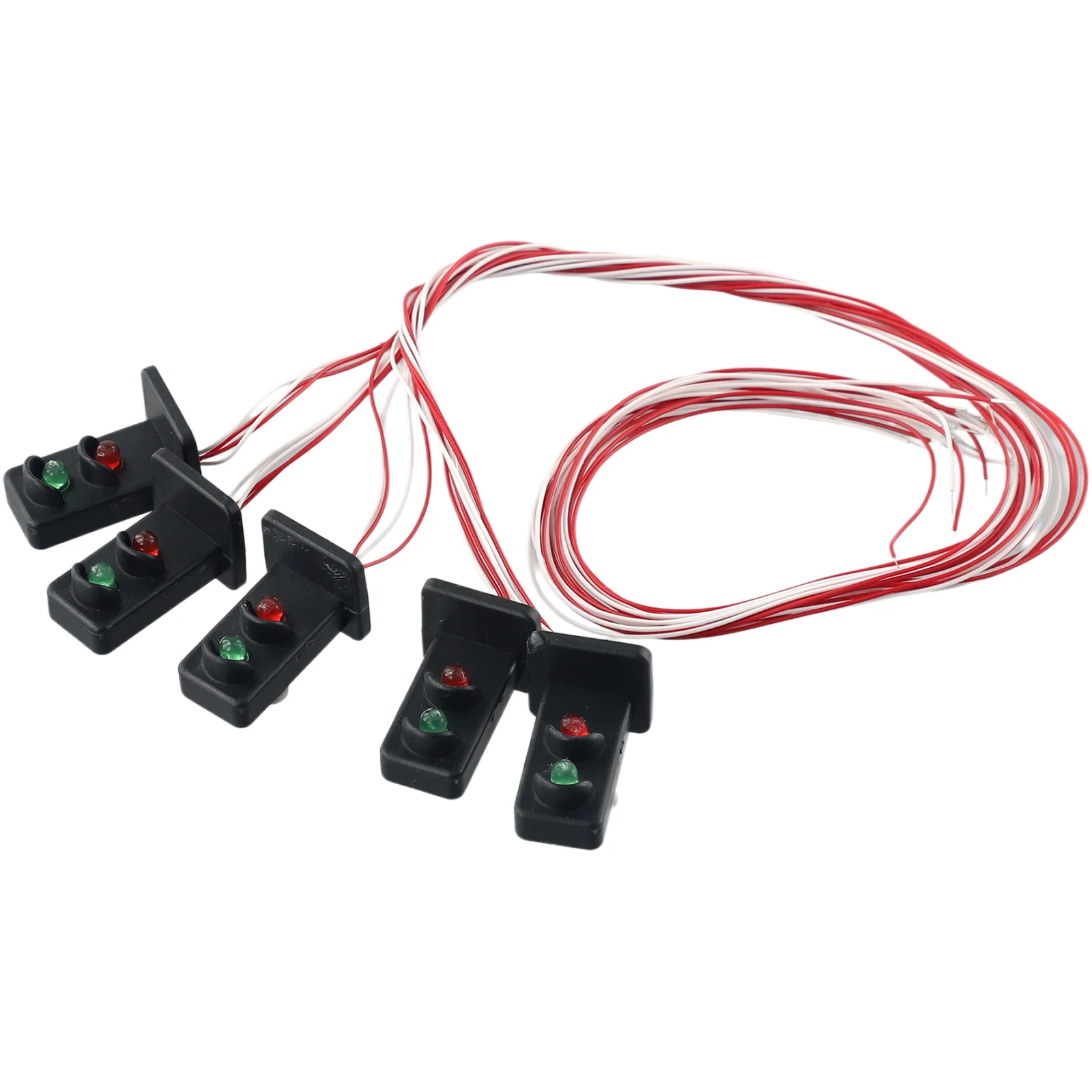 

5Pcs And Table Model Materials OO HO Gauge 20mm LEDs Made Green/Red Traffic Light Train Model Signal Light Dwarf Signals