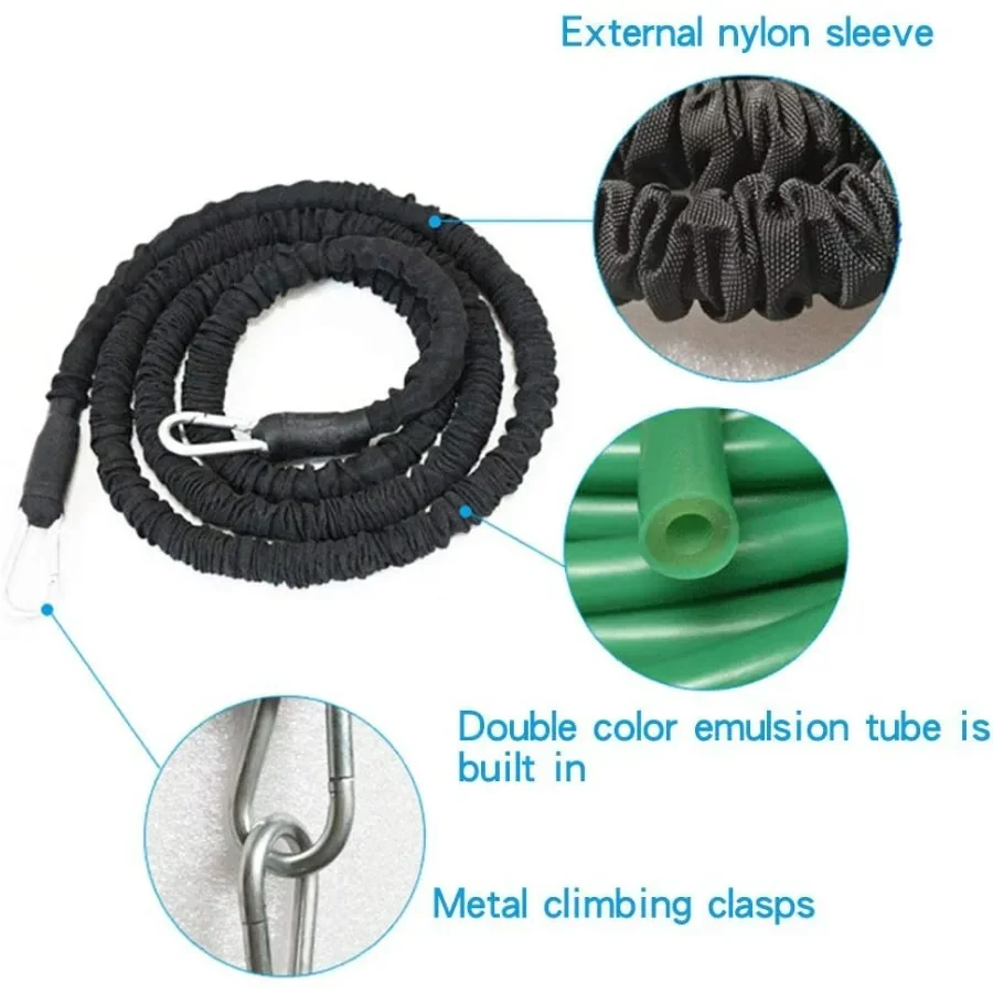 Resistance Training Rope Explosive Force Bounce Physical Training Resistance Rope Improving Speed, Stamina and Strength