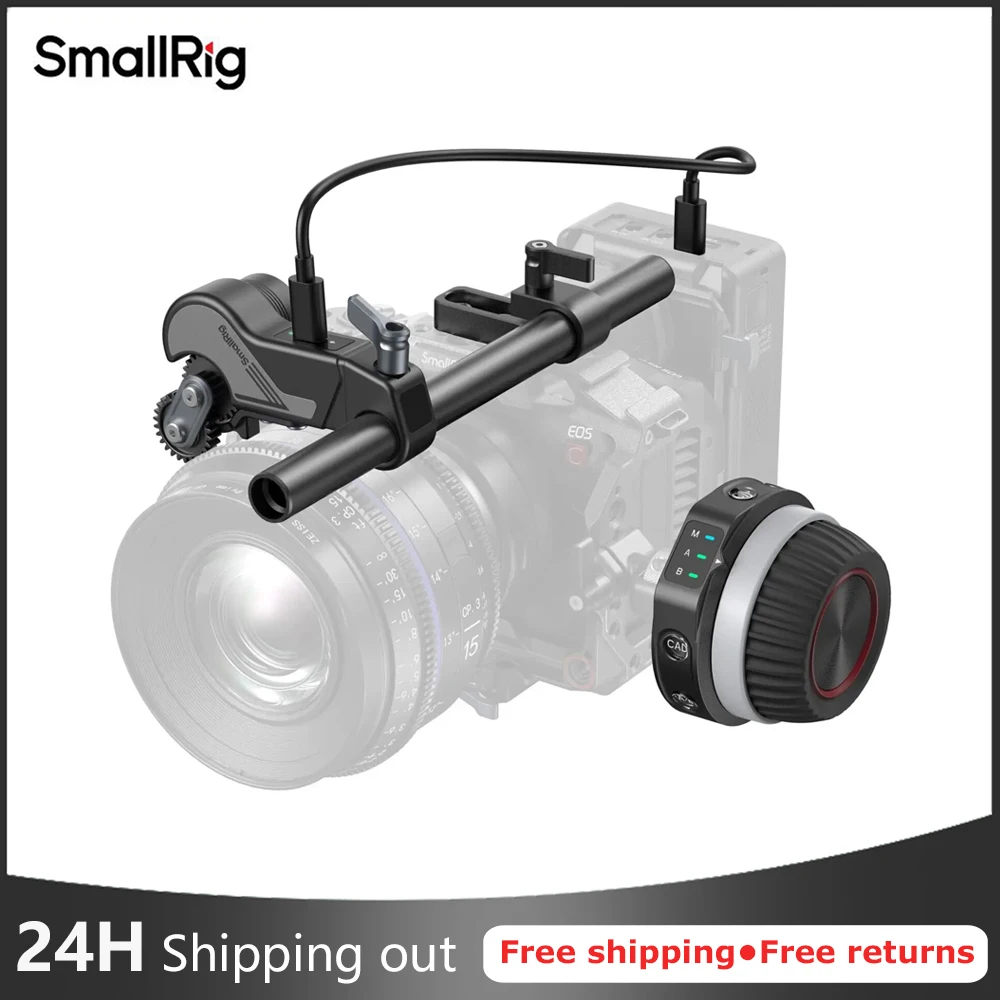 Smallrig Wireless Follow Focus Kit Precision Control Supports PD & QC Fast Charging 21h Battery Life