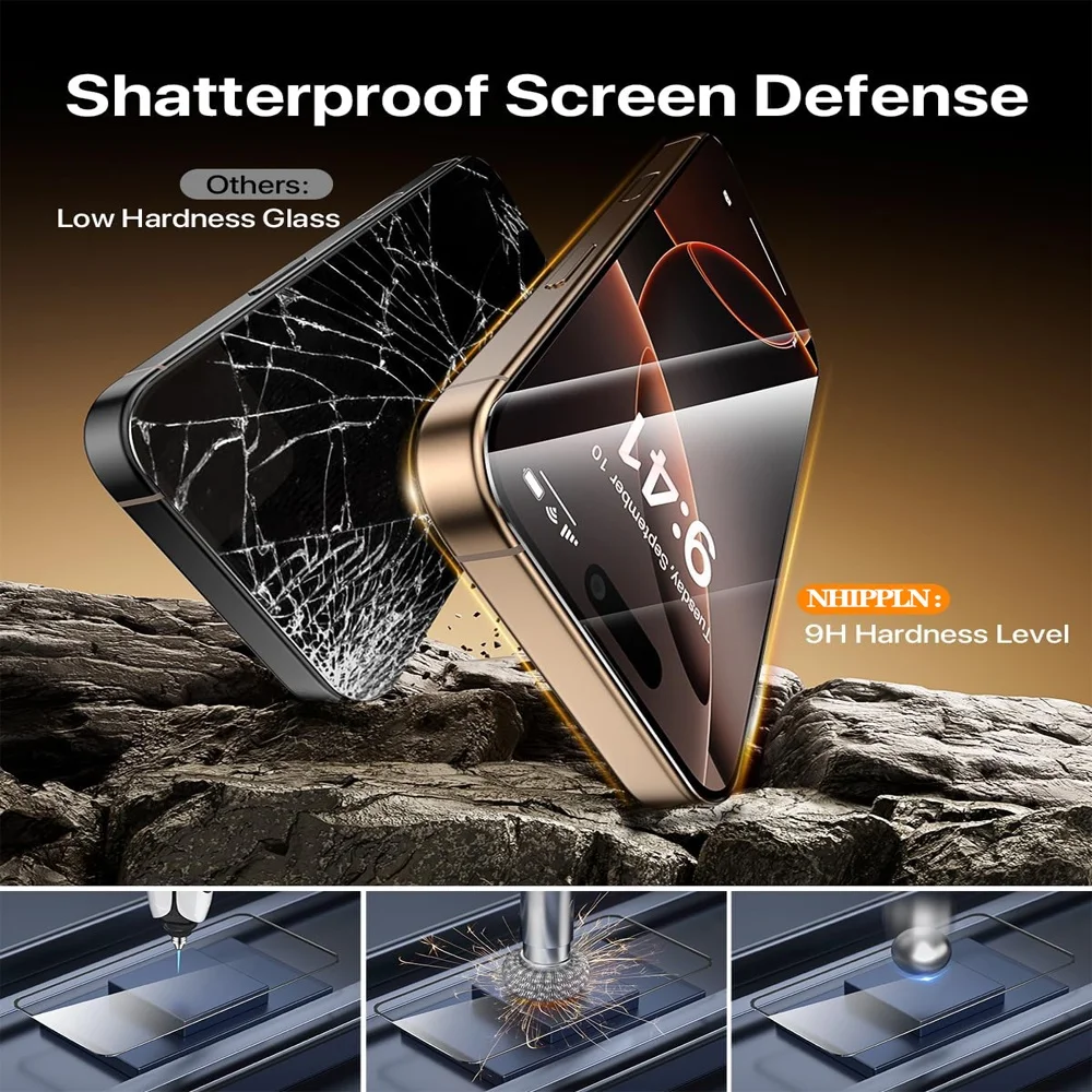 Premium Tempered Glass Screen Protector - Anti-Scratch HD Phone Protection Film (1-3 Pack)