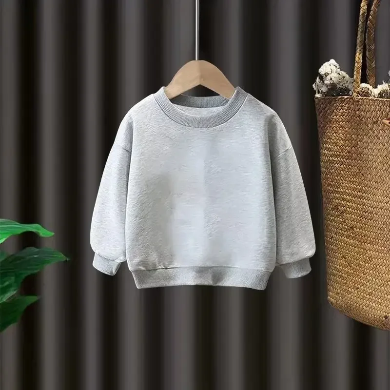 thumbnail image 1 of Colección elegante de otoño 2023, nueva ropa para niños, sudadera para niños, Top de capa Base de manga larga para mujeres y niños, 1 of 4