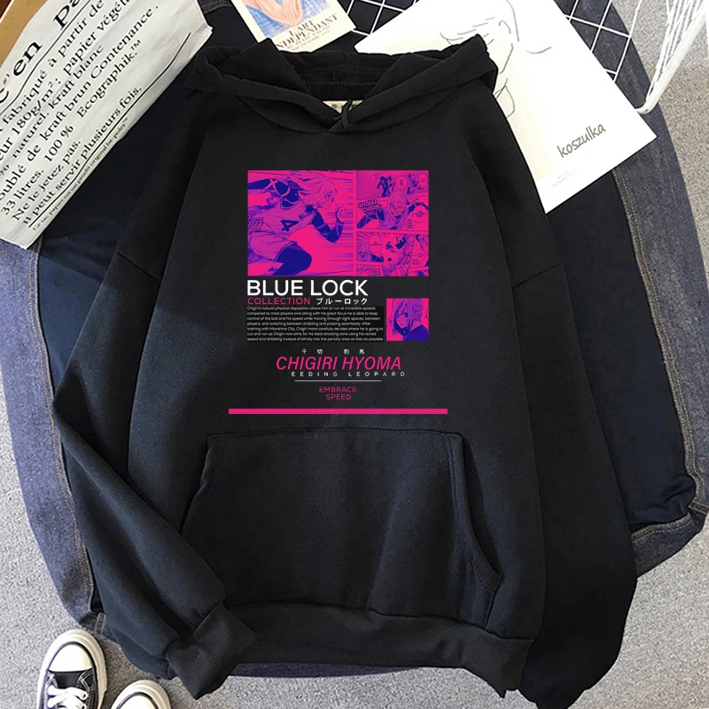 

Anime Blue Lock CHIGIRI HYOMA Men Hoodies Yoichi Isagl Funny Football Manga Print Sweatshirt Casual Hooded Streetwear