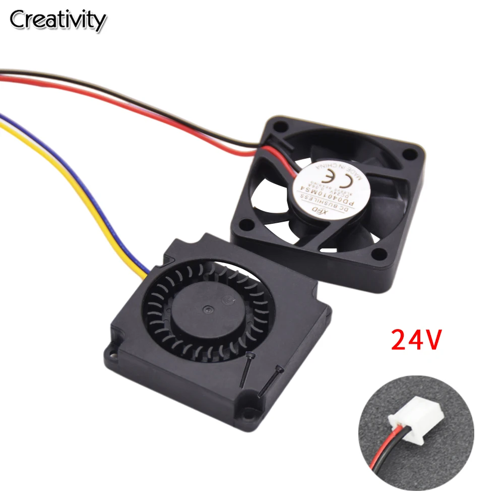 3D-Druckerlüfter Lüfter 24V schwarzer Kunststoff-Extruder-Lüfter für Ender3 v2 Ender3/Ender3pro cr10 3D-Druckerzubehör