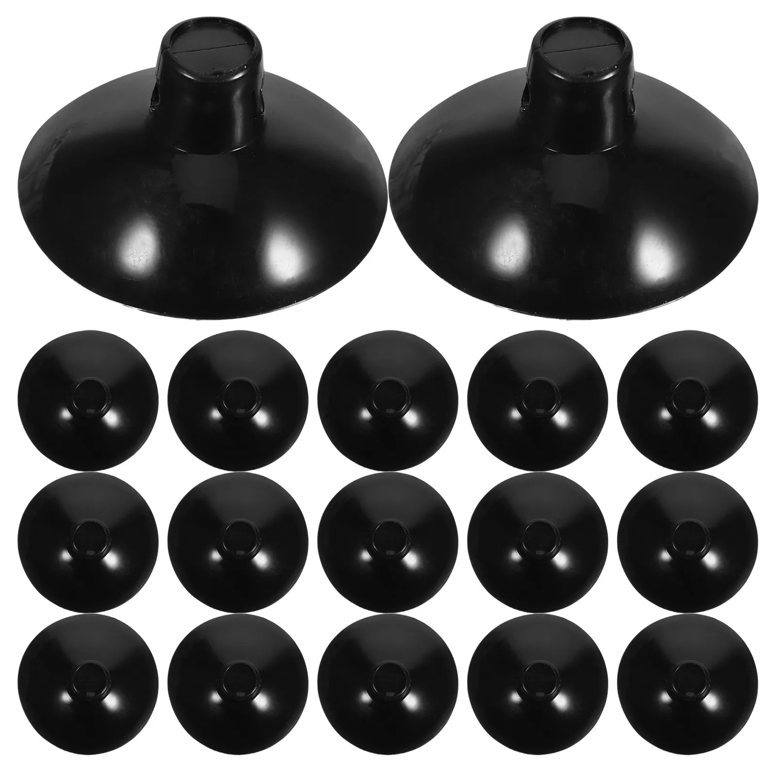 20Pcs 케이블 클램프 흡입 컵 매끄러운 표면을 위한 플랫 오픈 디자인 코드 홀..