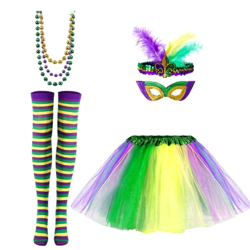 Bandeau à accessoires célébration du Mardi Gras, décor fête carnaval