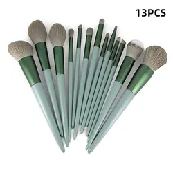 13 - Piece Professional Makeup Brush & Sponge Set with Cleaning Box for Beauty and Blush Applications (13pcs Makeup brush)