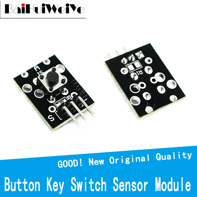 10PCS KY004 3Pin Button Key Switch Sensor Module For Arduino Diy Starter Kit 6*6*5mm 6x6x5mm KY-004 10pcs smart electronics 3pin ky 013 analog temperature sensor module