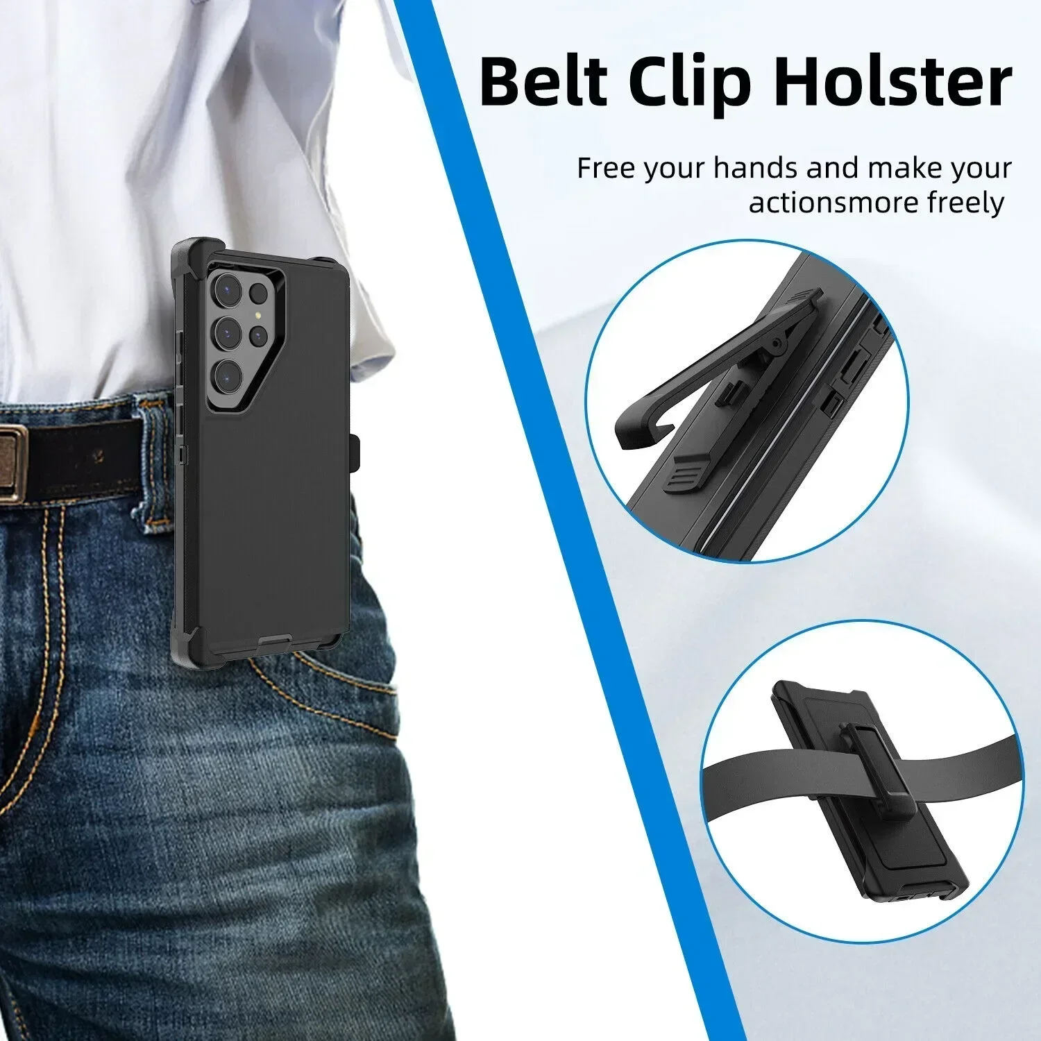 3IN1 Rüstung mit Gürtel drehbare Clip-Hülle für Samsung Galaxy S26 Ultra S25/24/23 Plus A57/37/27/17/07 A56/36/16/06 OTT-BOX Cover – Detail 10