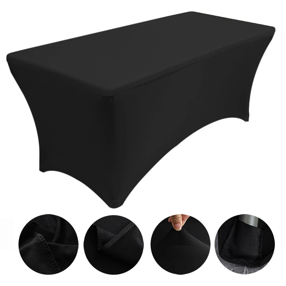 White/Black High Stretch Tablecloth 1