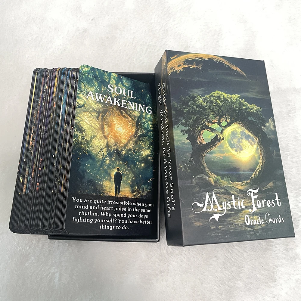 Tarot Deck,Mystic Forest Oracle Cards,Fortune Telling Toys