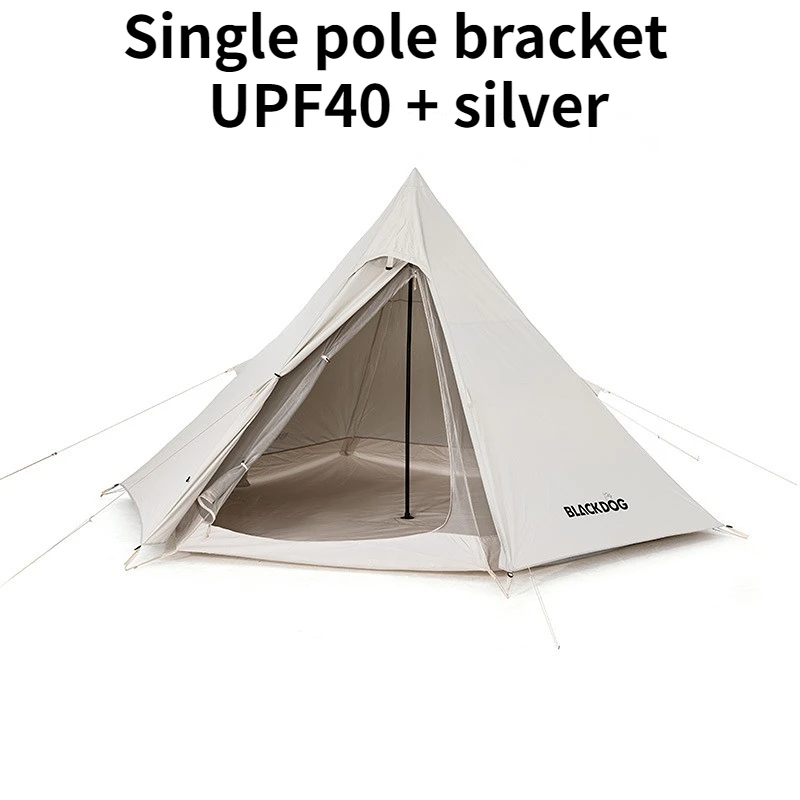 

3-4person Outdoor Camping Tent Portable Folding Beige Indian Pyramid Thickened Against Rainstorm Amily Travel Instant Setup Tent