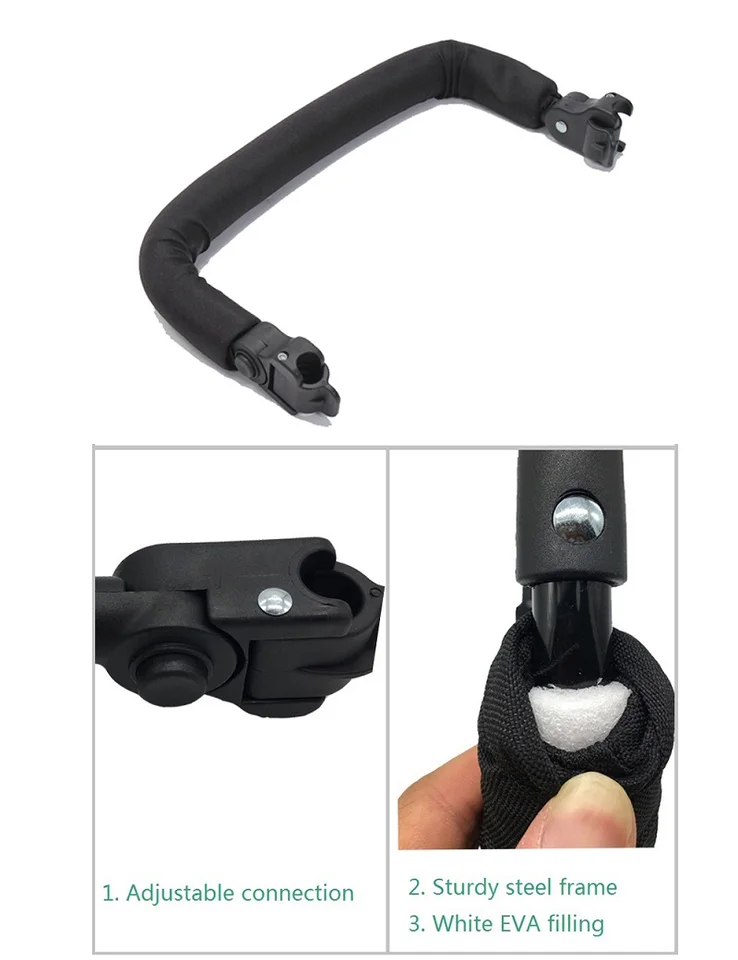 Barra Paraurti Passeggino GB Pockit - Regolabile, Pelle PU, Per Bambini 0-3 Anni - Foto 7