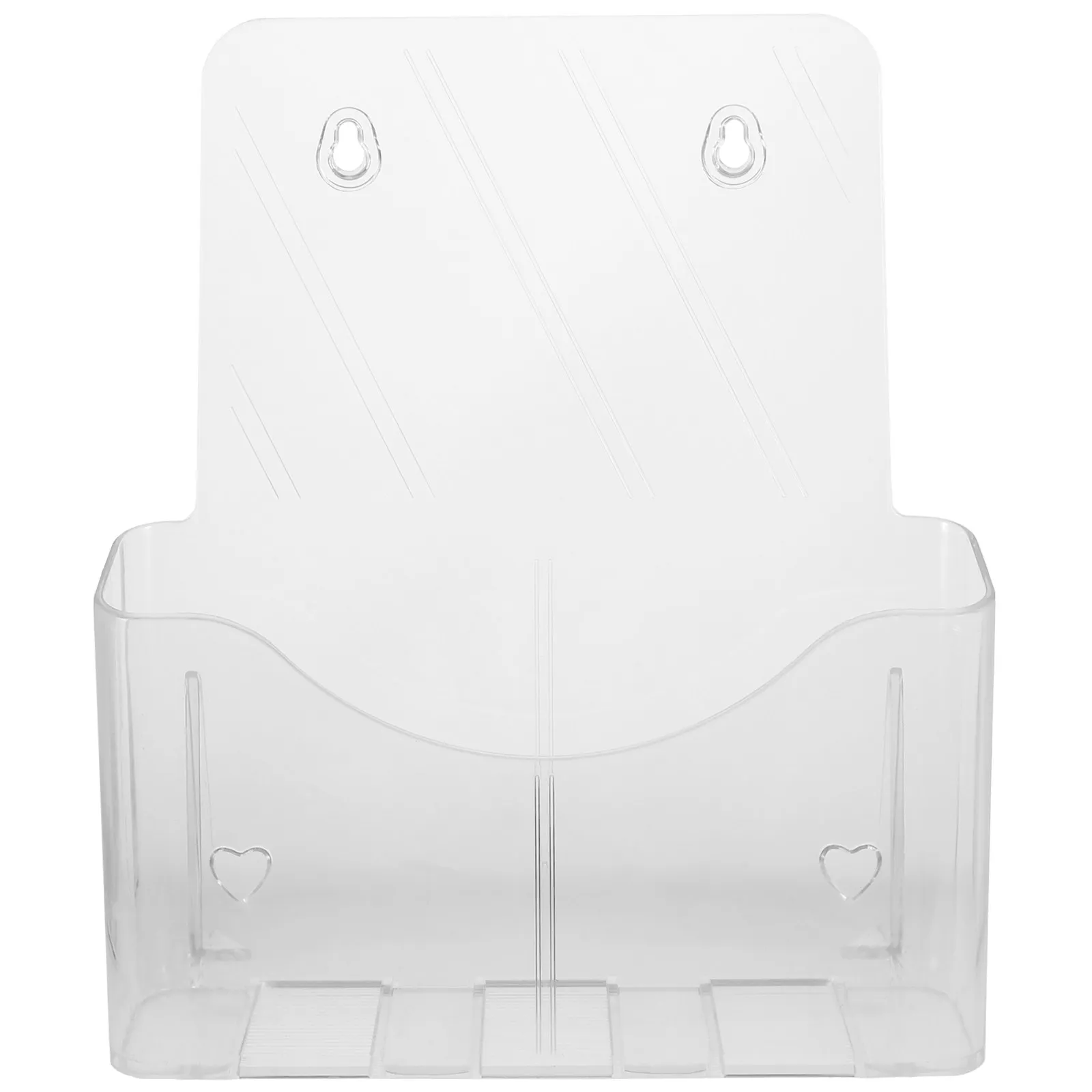 벽걸이형 아크릴 파일 홀더 사무직원용 투명 종이 정리함 문서 디스플레이 스탠드 공간 절약형 잡지 보관함