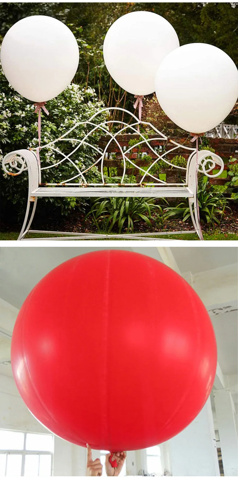 48/72/96/120 zoll Latex Riesen Ballon Runde Große Ballon für Party Lustige Spiel Heißer Ballons Wetter Balloo EINE Große Ballon – Detail 8