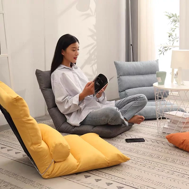 New Folding Lounger Home Balcony Living Room Fold Chair Leisure Balcony Lazy Sofa Tatami Sun Loungers Modern Backrest Deckchair
