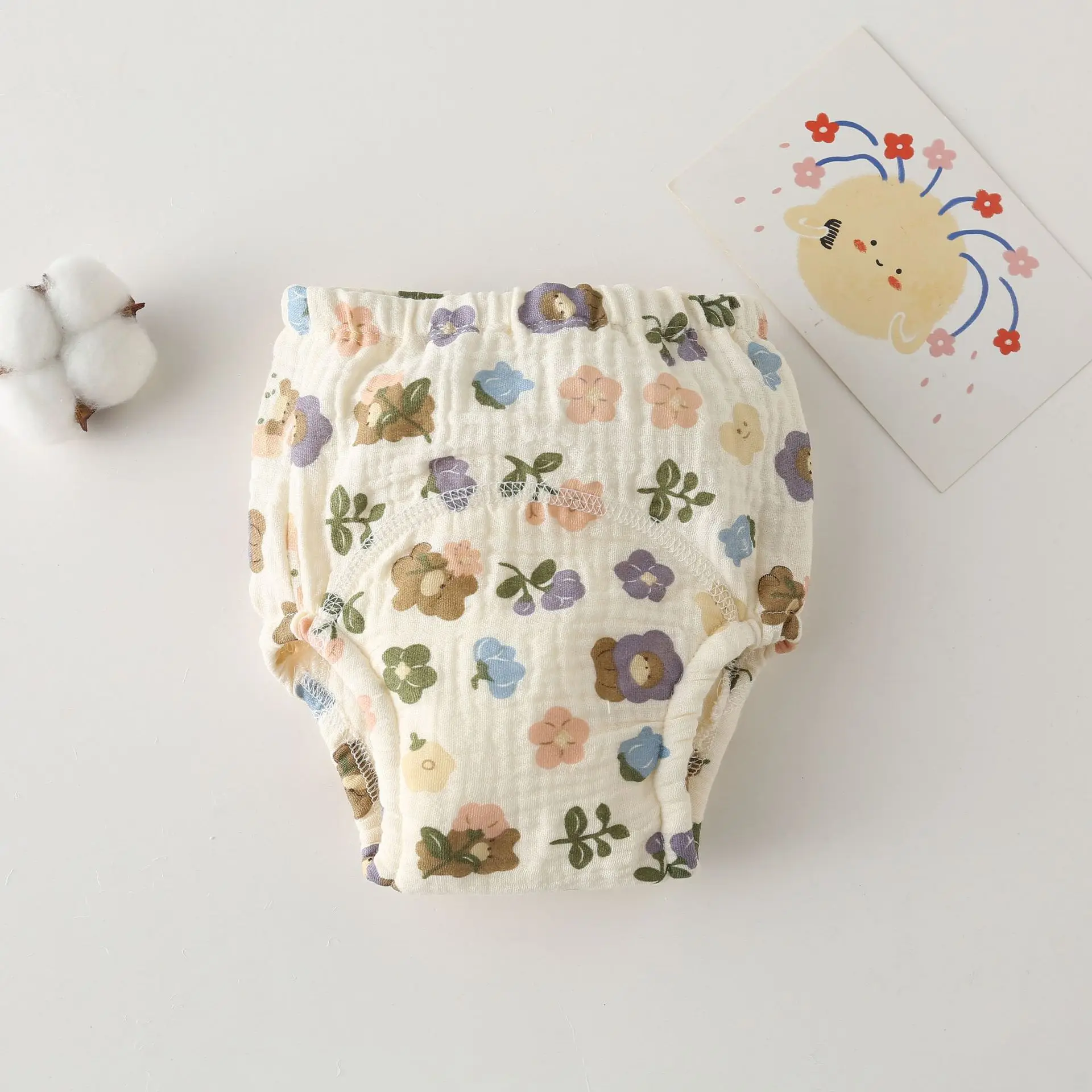 Cotton Baby Waterproof Reusable Training Shorts and Nappies