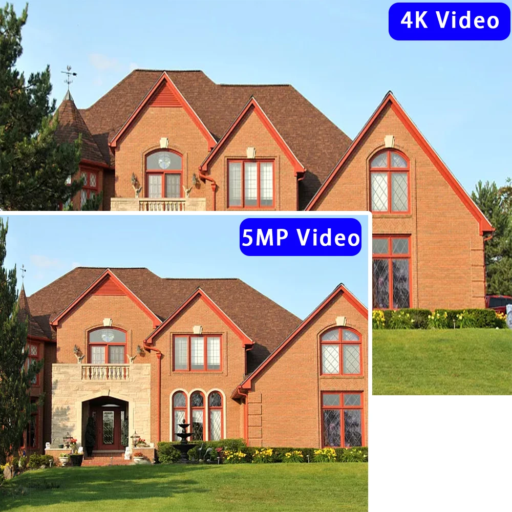 스마트 4K AHD 카메라, 8MP 5MP 실내 홈 보안 카메라, 얼굴 감지 돔 IR LED 야간 투시경, 주간 및 야간 감시 BNC