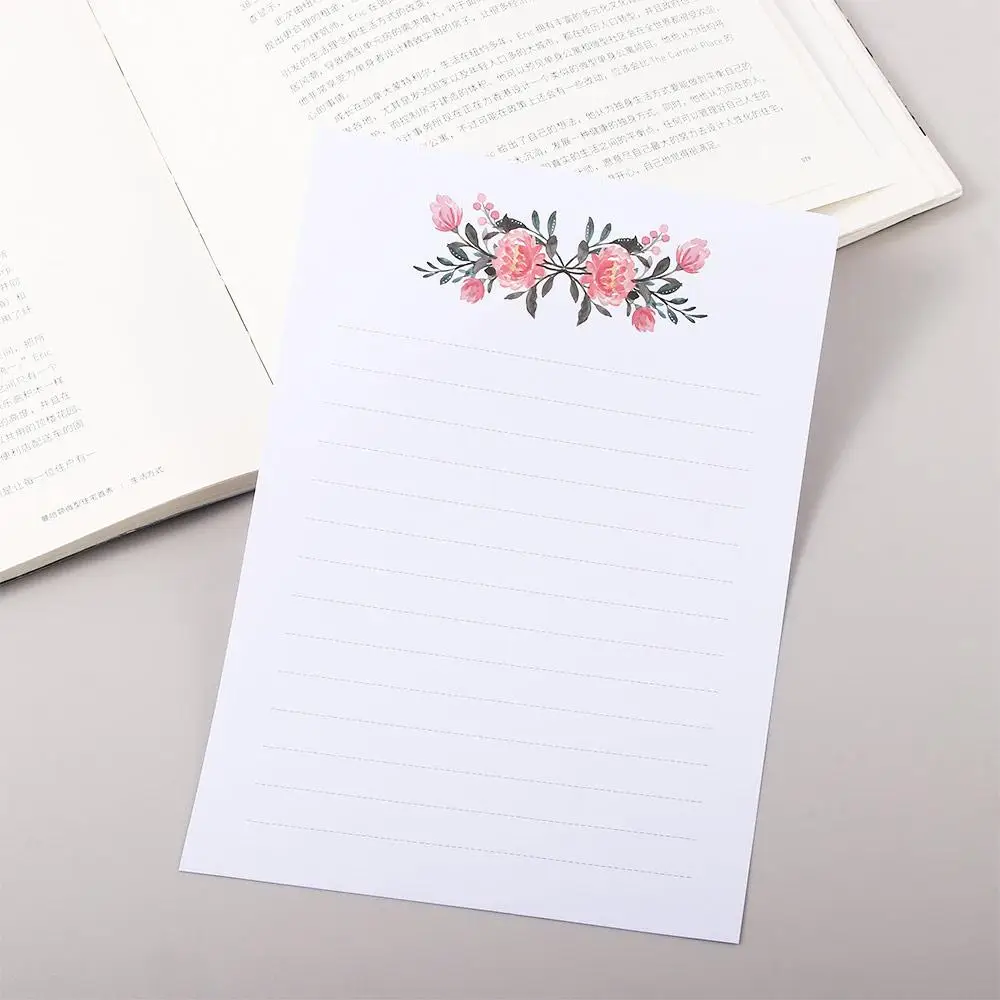 

Lovely Stationery Invitation Letter Pad Gift Birthday Party Flowers Envelope Letter Paper Writing Paper Greeting Card