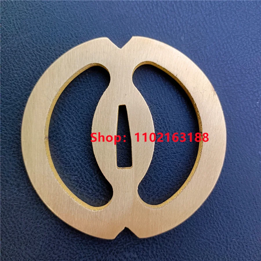 Высококачественная медная однотонная латунная накладка Tsuba Guard для японского настоящего японского самуари катаны меч фитинги новые очень красивые
