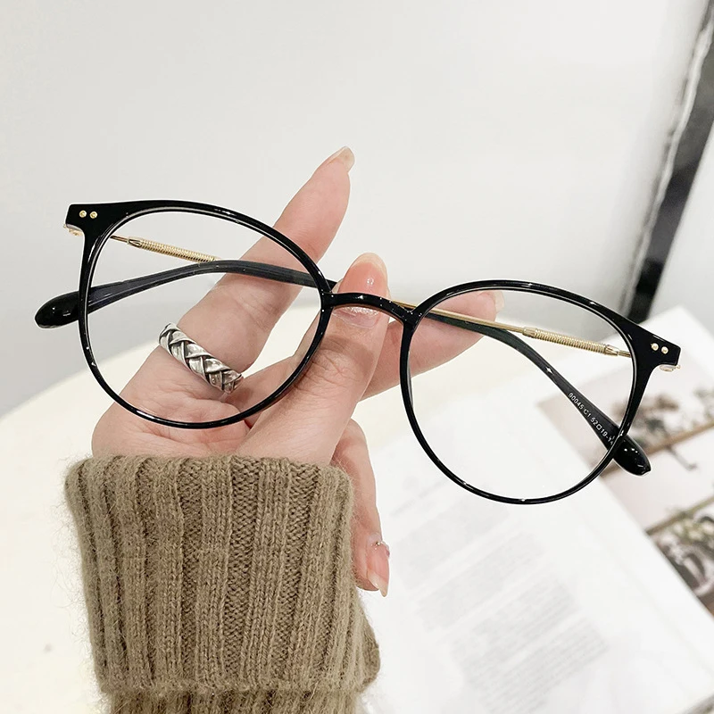 

Round Frame Myopia Glasses New Anti Blue Light Computer Eyeglasses Women Anti-radiation Optical Spectacle Eyewear with Diopter