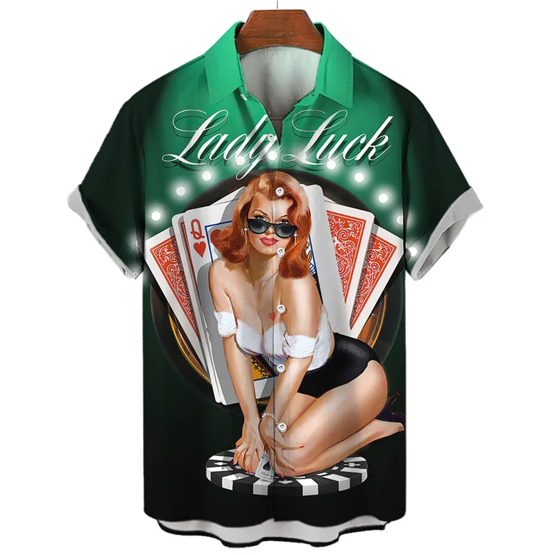 thumbnail image 1 of Camisas gráficas modernas para chicas para hombres, ropa con estampado 3D, camisas hawaianas de playa, blusas Y2K de manga corta, ropa vintage, blusa con solapa, 1 of 5