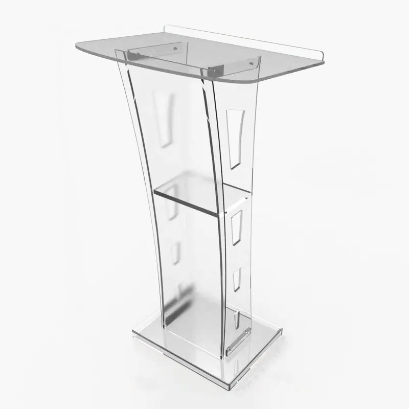 Removable Hosting Stage Acrylic Podium Welcome Stage Podium Conference Colorful Discoloration Signing